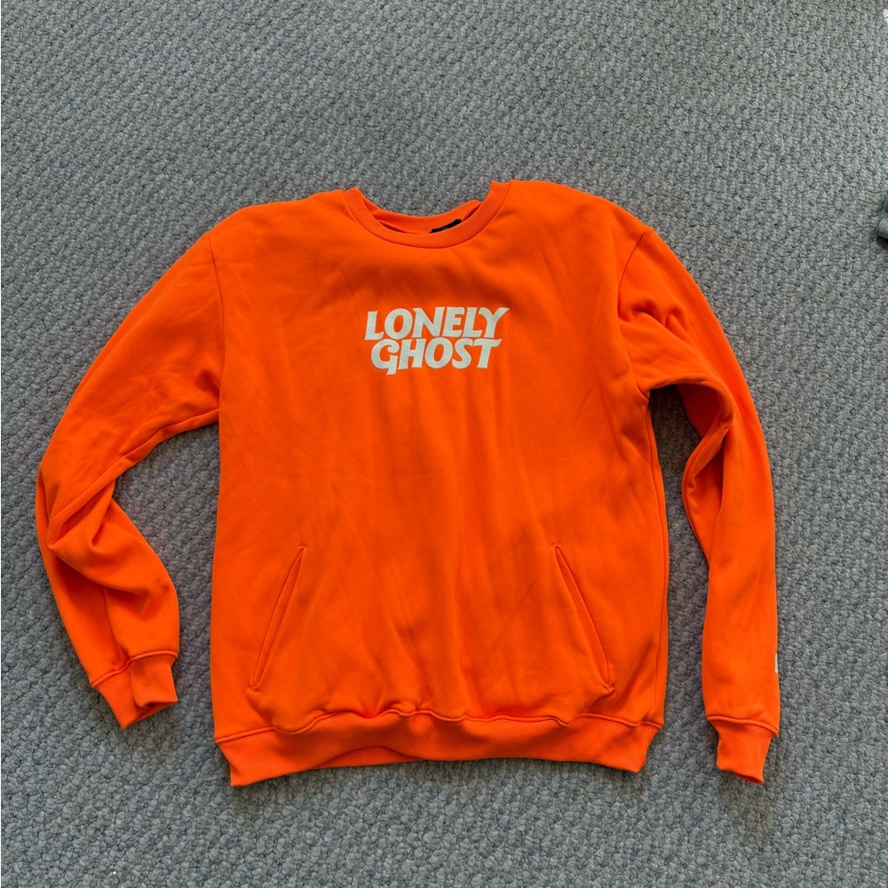 Lonely Ghost Orange Crewneck